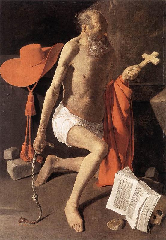 LA TOUR, Georges de St Jerome sv Germany oil painting art